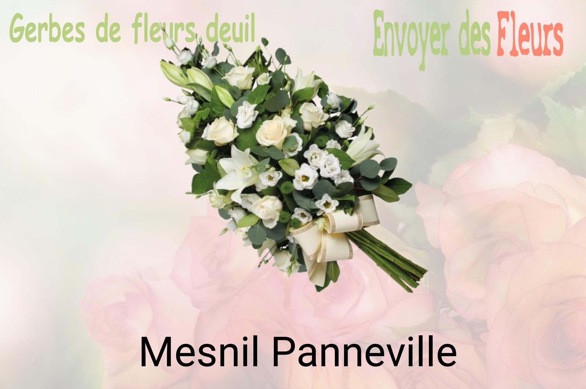 Gerbe de fleurs de deuil livrée à Mesnil-Panneville